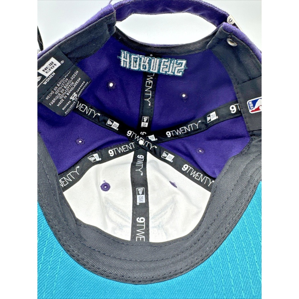 New Era NBA Charlotte Hornets Women's 9Twenty Hat  Adjustable Strap-back Glimmer - Picture 9 of 12